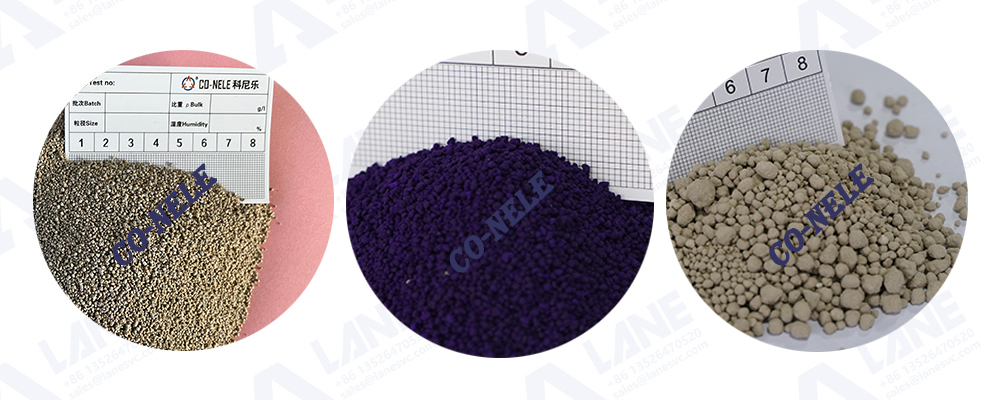 膨潤(rùn)土造粒試料效果